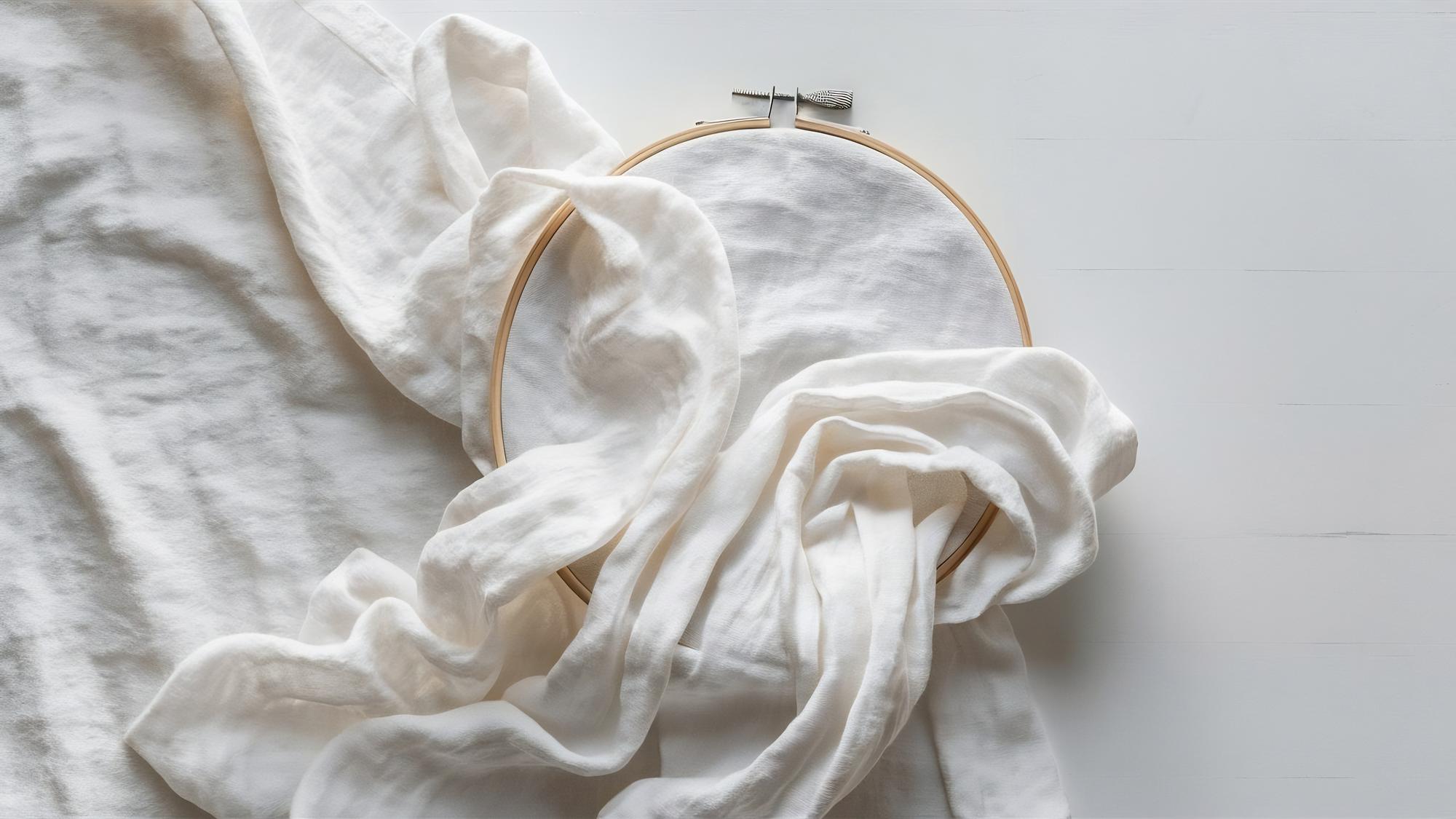 detailed sampler on white table